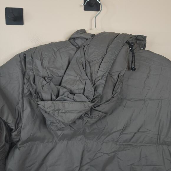 Kazhumi Full Zip Quilted Puffer Coat with Hood in Taupe Size S - Picture 8 of 13